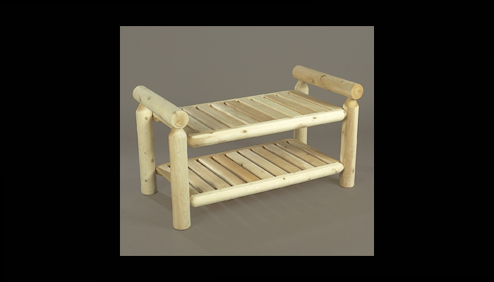 Double Rack Table by Rustic Cedar Furniture