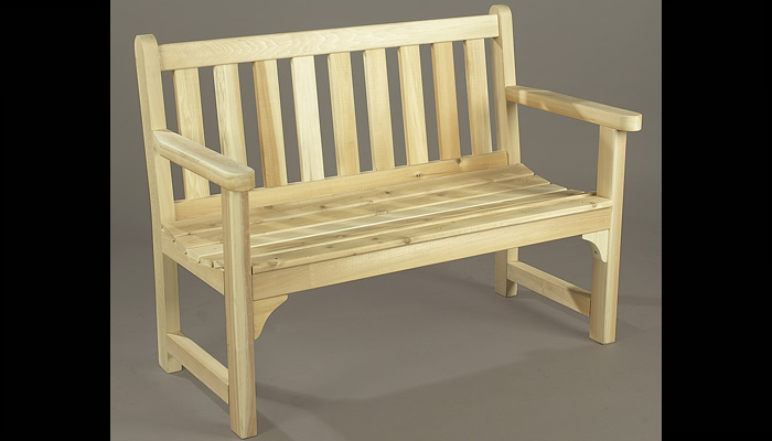English Garden Settee by Rustic Cedar Furniture