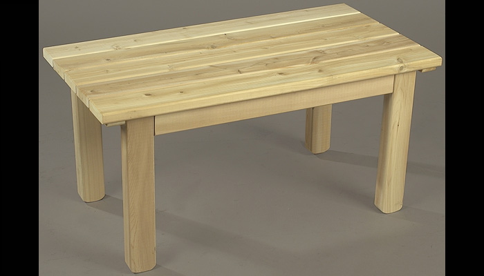 English Garden Patio Table by Rustic Cedar Furniture