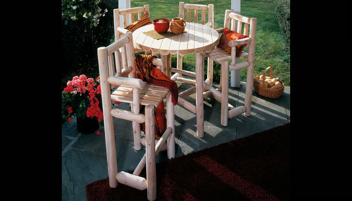 5-Piece Patio Bistro Set by Rustic Cedar Furniture