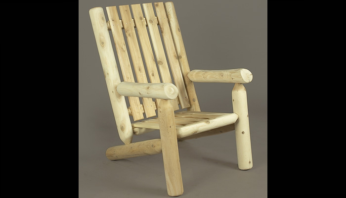 High Back Outdoor Arm Chair by Rustic Cedar Furniture
