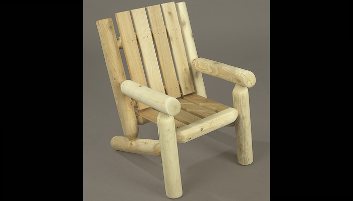 Kids Log Outdoor Chair by Rustic Cedar Furniture