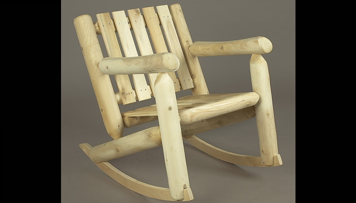 Low Back Patio Rocker by Rustic Cedar Furniture