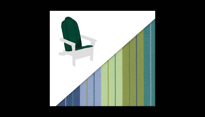 N38 Adirondack Chair And Back Cushions by Rustic Cedar Furniture