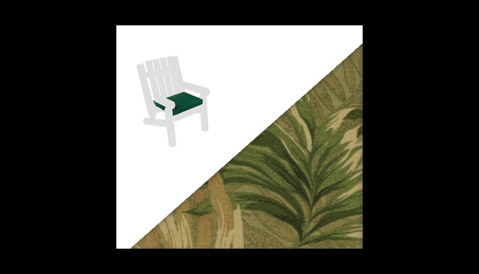 N28 Junior Log Chair Outdoor Cushions by Rustic Cedar Furniture
