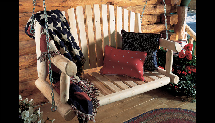 Porch Swing by Rustic Cedar Furniture