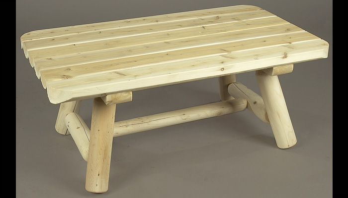 Rectangle Patio Coffee Table by Rustic Cedar Furniture