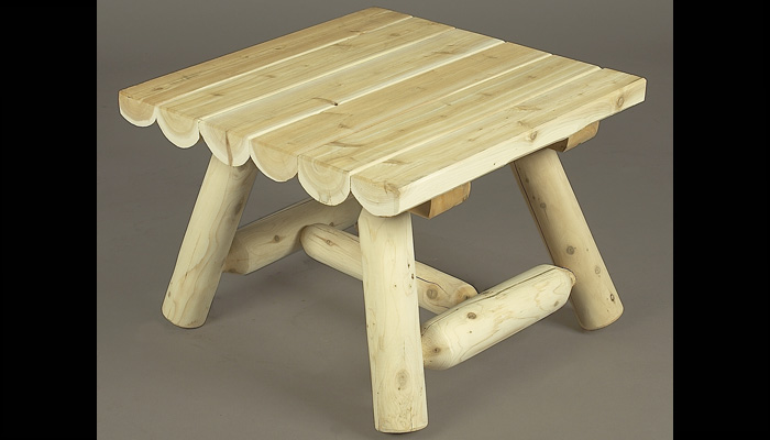 Square Outdoor Coffee Table by Rustic Cedar Furniture