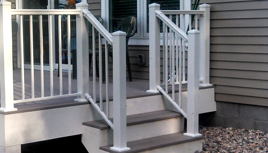 Round Baluster Stair Railing Systems by Solutions Aluminum