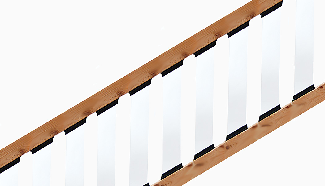Glass Deck Balusters For Stairs by DekPro